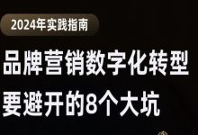 2024年品牌营销数字化转型，必须避开的8个坑，附避坑指南下载-宋星的数字观